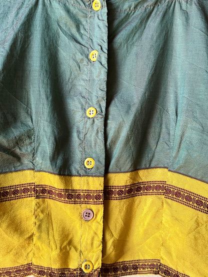 Delicate silk ethnic top