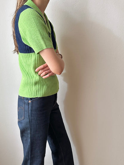90s acryl knit polo