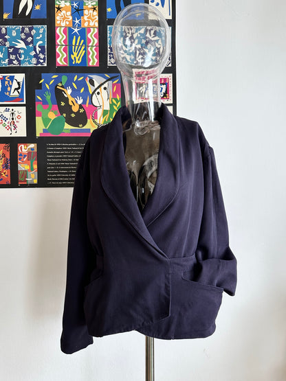 Noelle Roudine Paris cache-coeur navy jacket