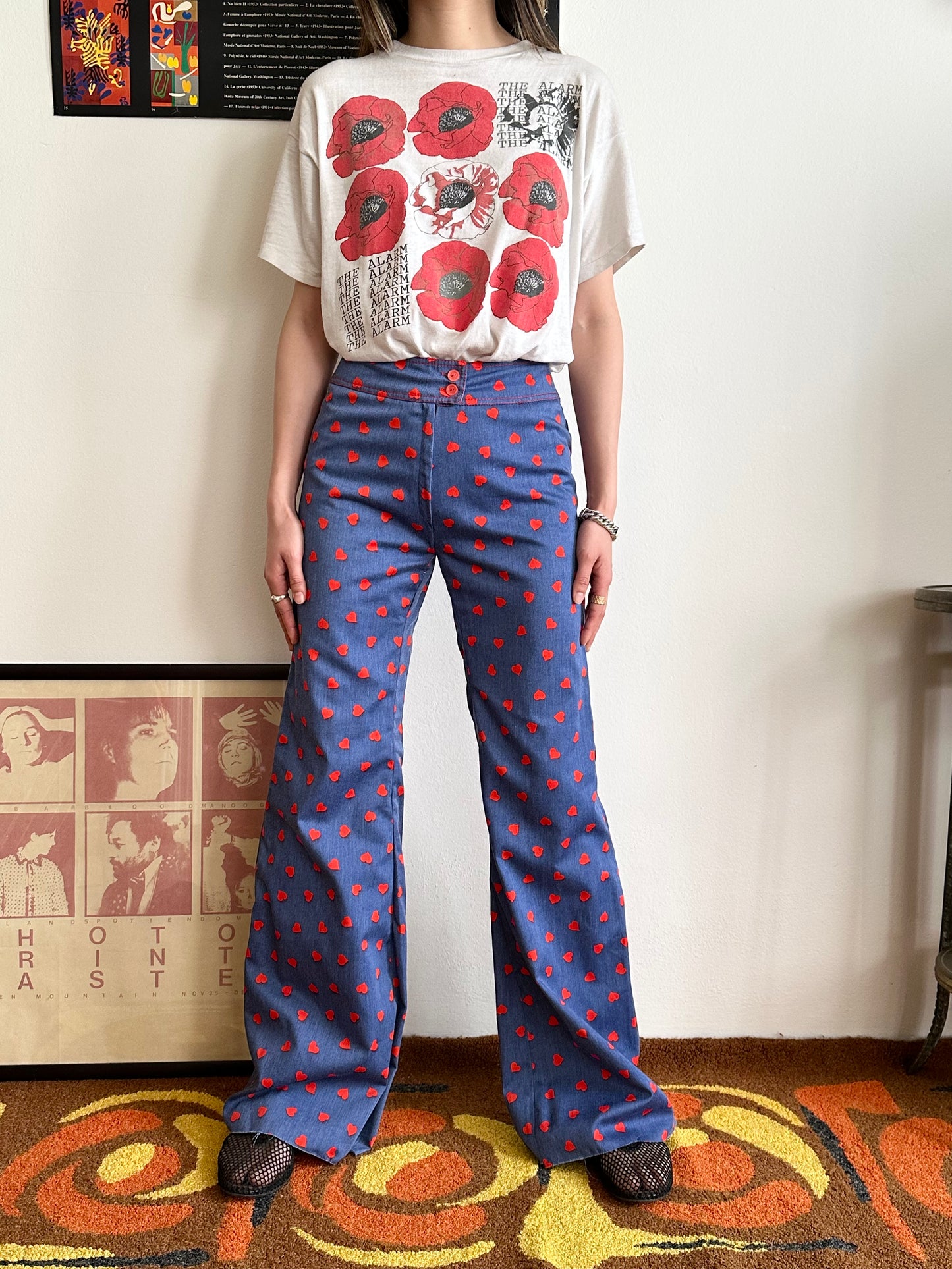 70s heart trouser W25