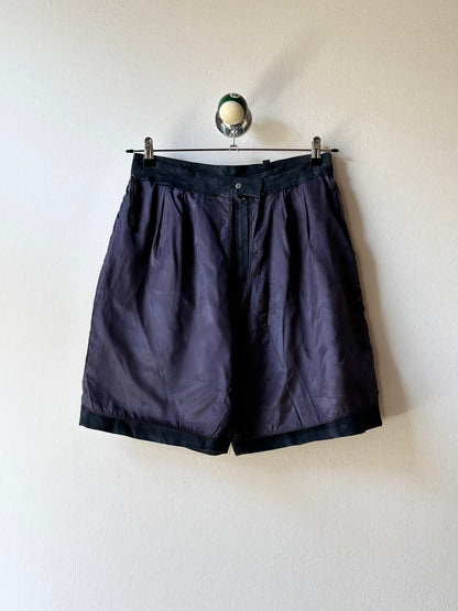 Navy suede shorts W29-30