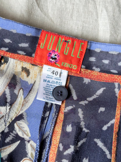 KENZO jungle rayon pants