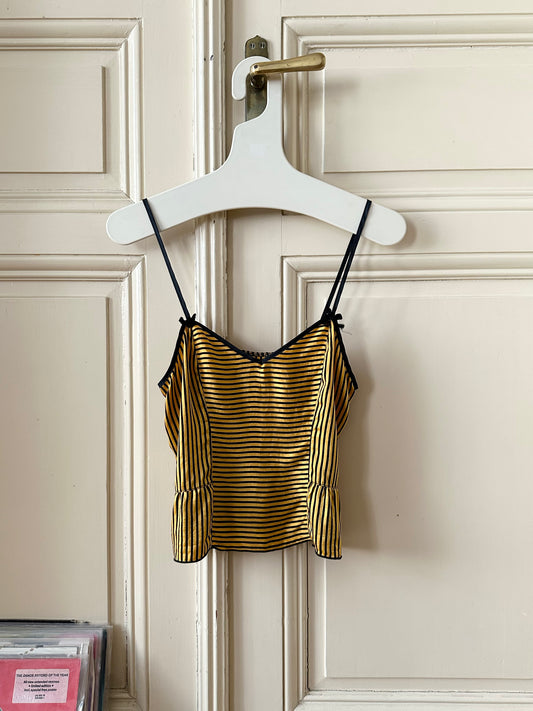 80s silk camisole made in France