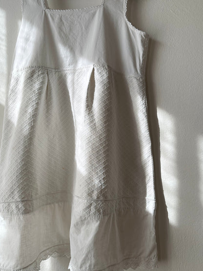 Edwardian cotton piqué matelassé chemise