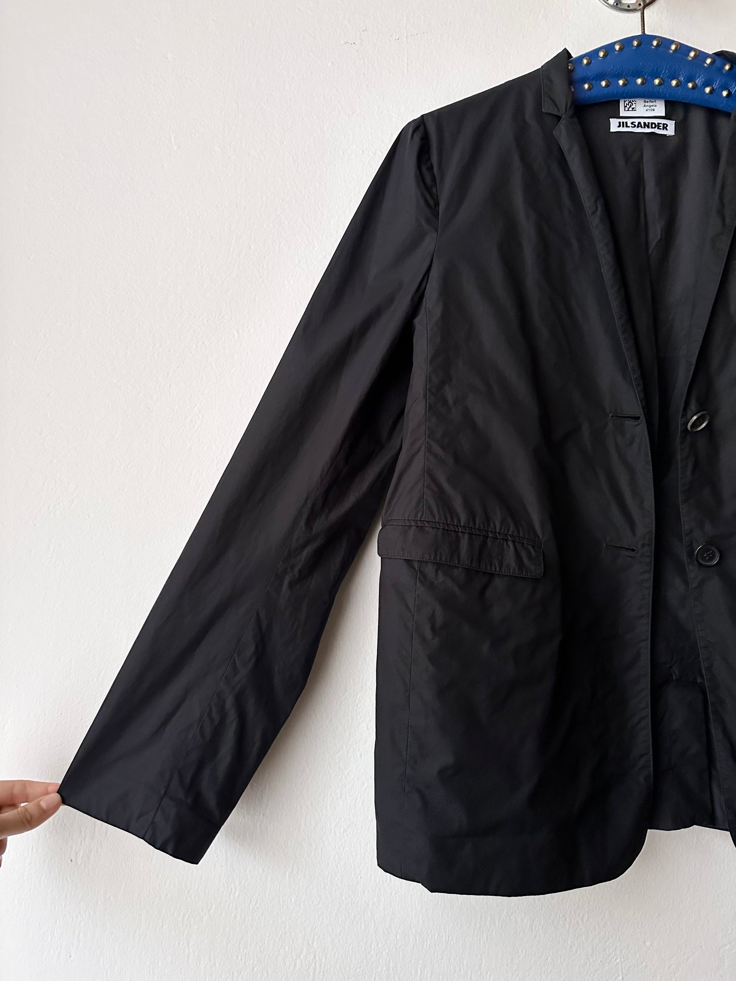 JIL SANDER minimal black jacket