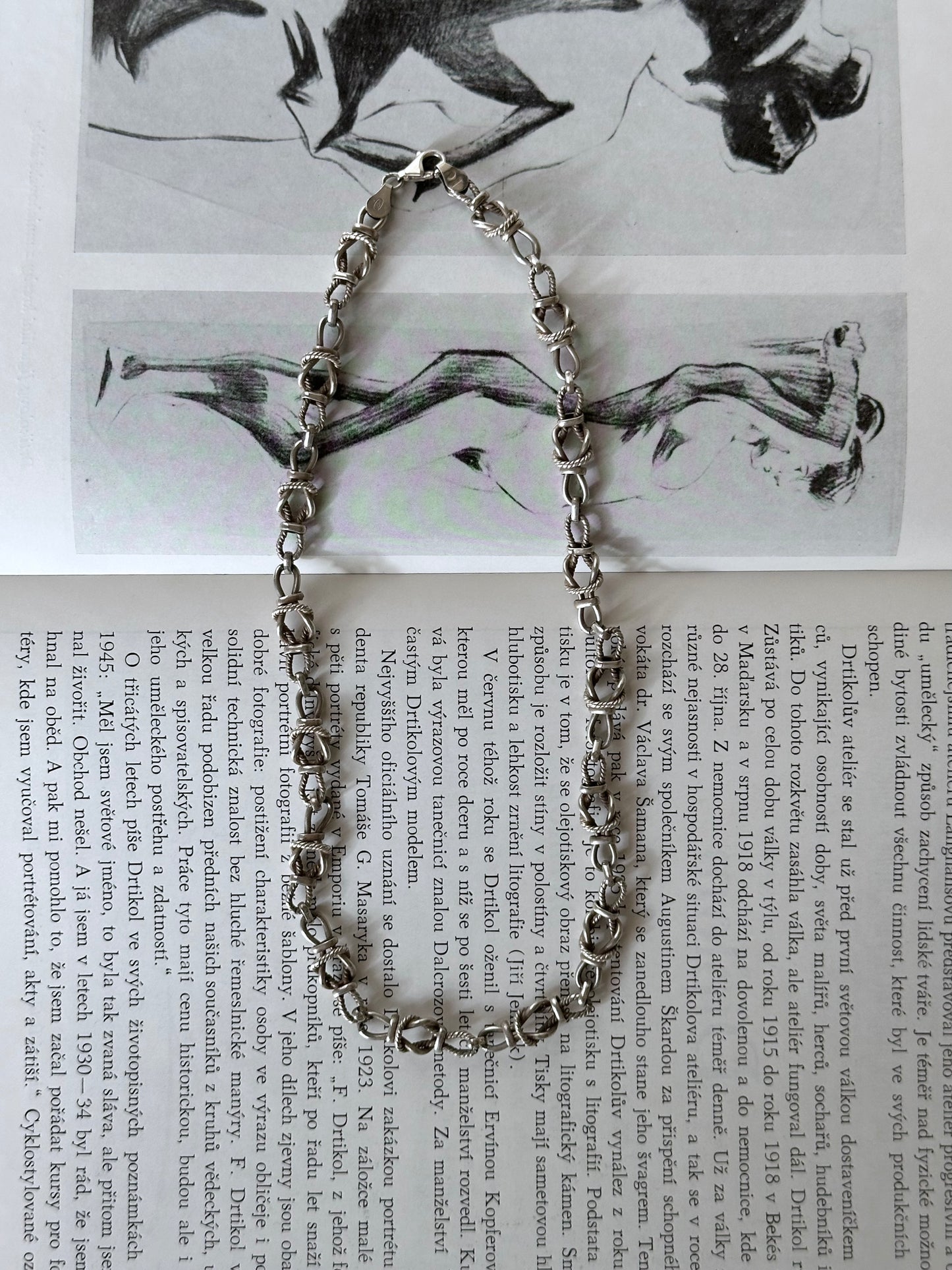 Italy 925 rope knot necklace