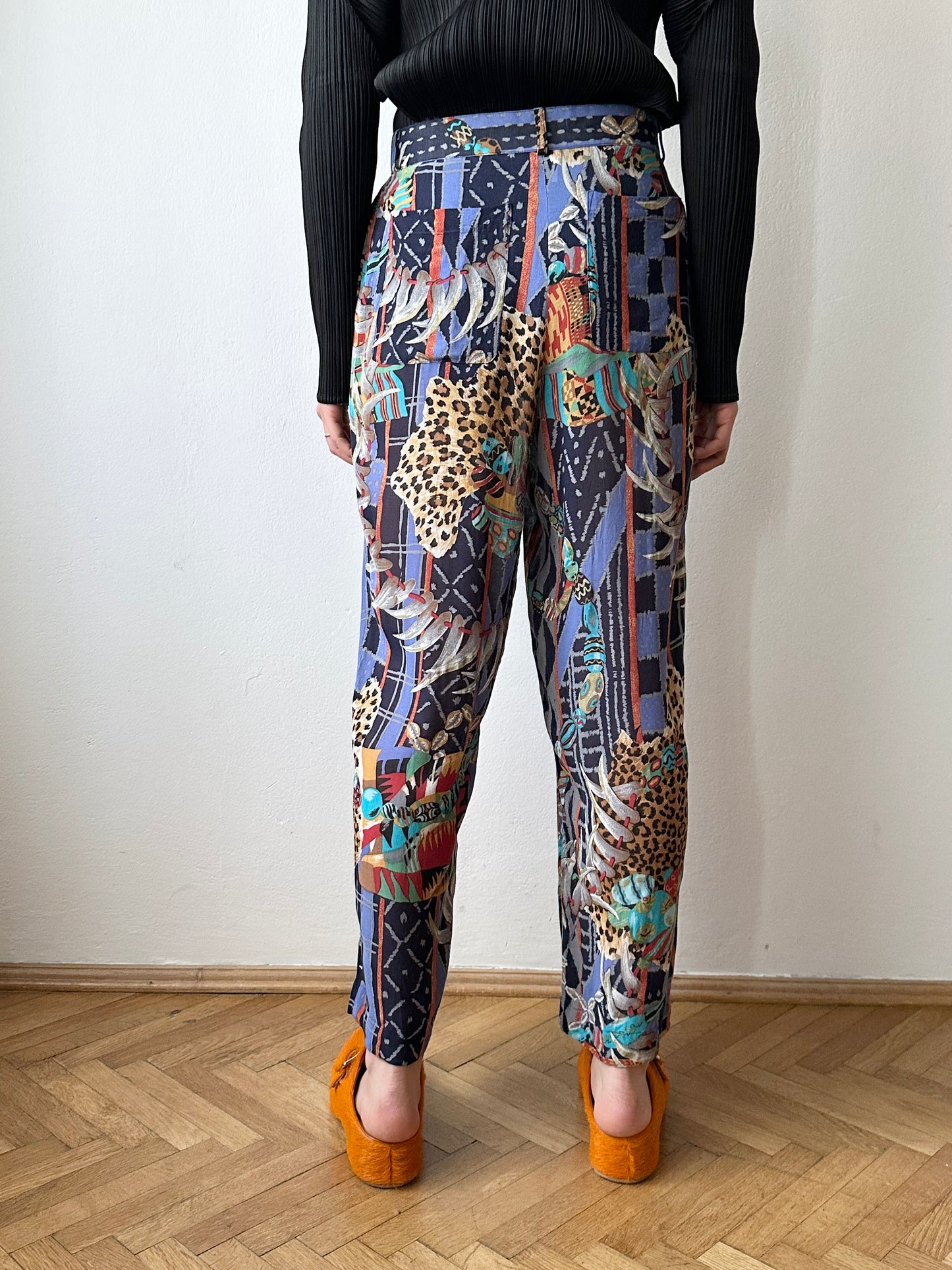 KENZO jungle rayon pants
