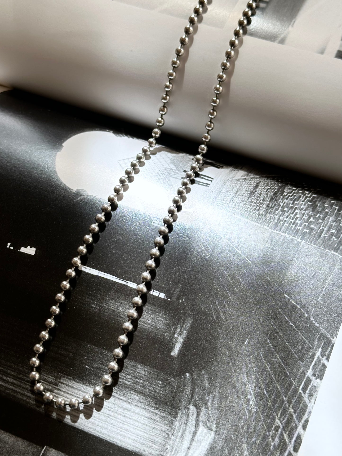 925 ball link necklace