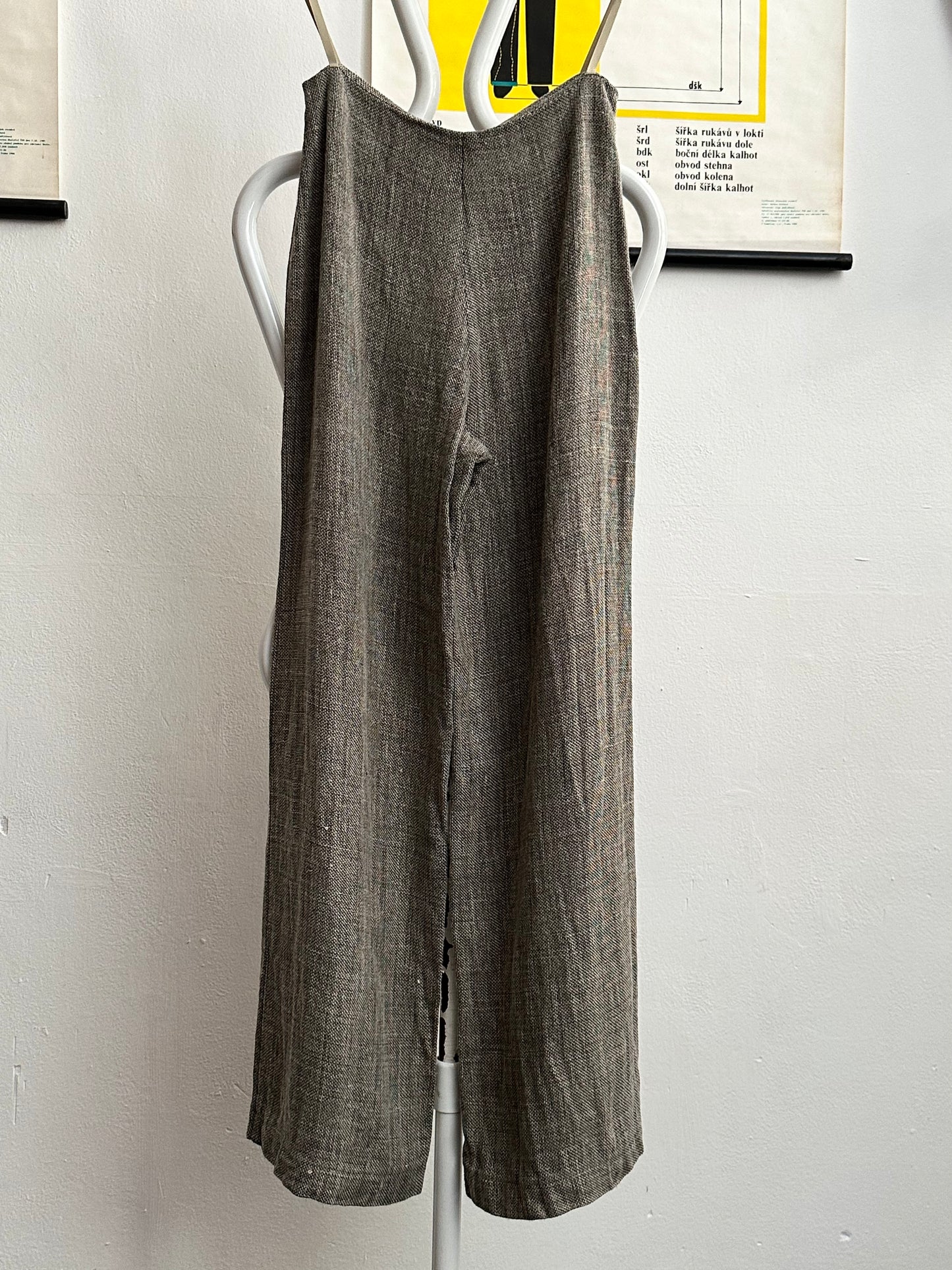 Linen viscose wide pants W29