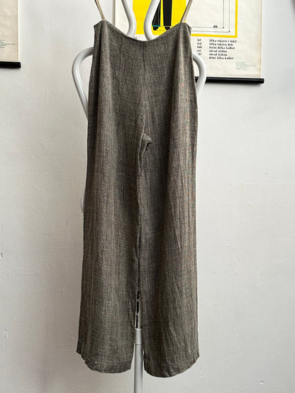 Linen viscose wide pants W29