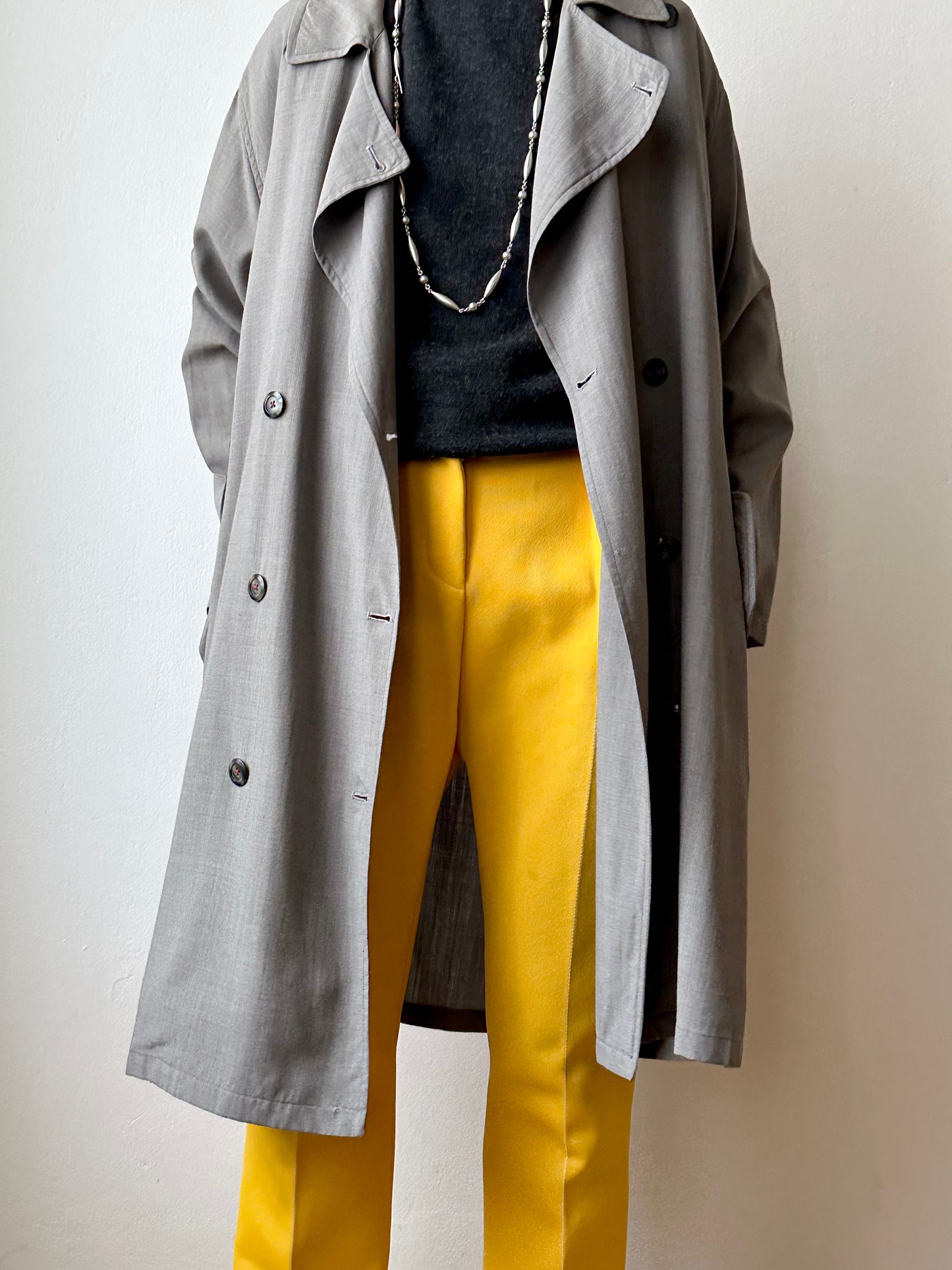 1991' Katharine Hamnett lana rayon trench jacket