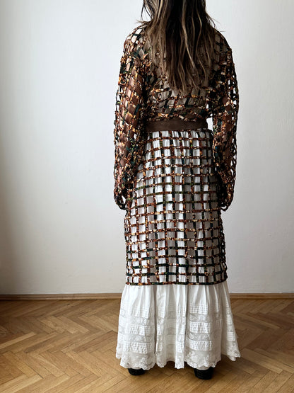 Super handmade batik mesh jacket