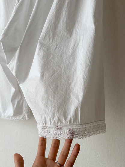 Antique cotton drawers