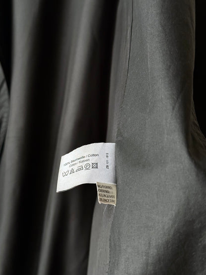 German black zip coat