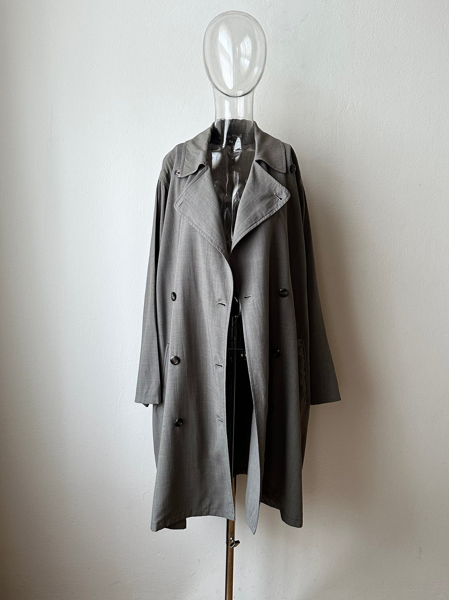 1991' Katharine Hamnett lana rayon trench jacket