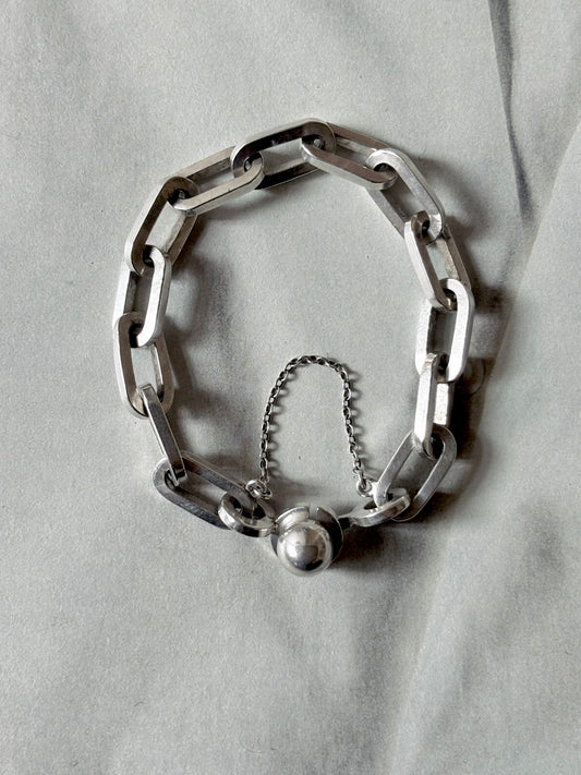 Gaëtan de Percin silver bracelet 60s vintage France Hermes crab 800 stamp sterling jewellery エルメス ジュエリー ヴィンテージ シルバーブレスレット シルバージュエリー 