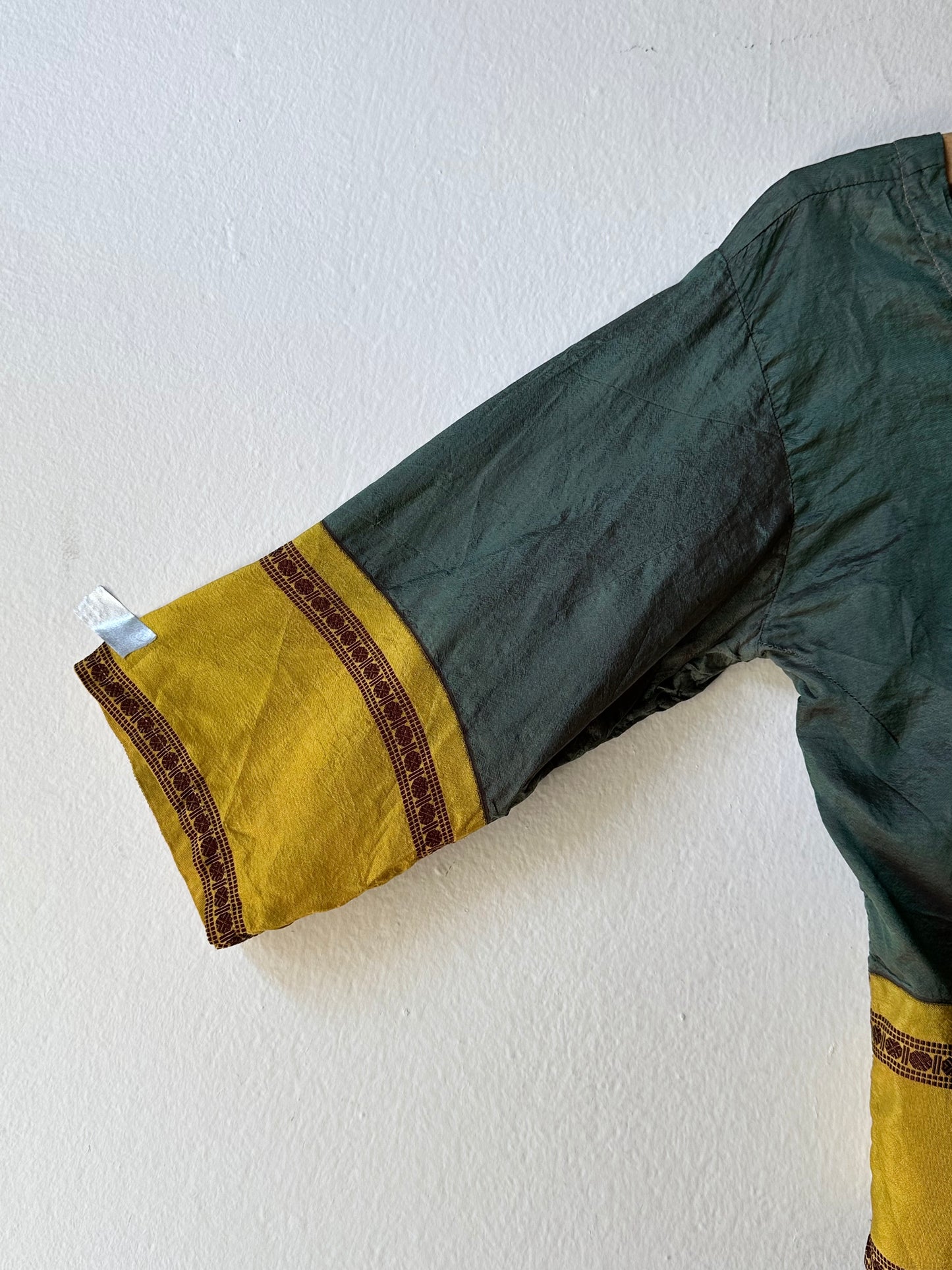 Delicate silk ethnic top