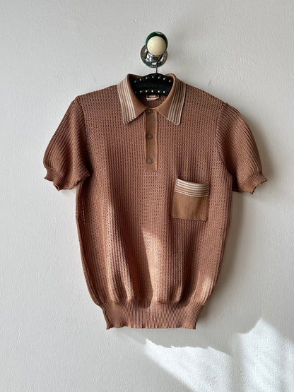80s France mesh polo