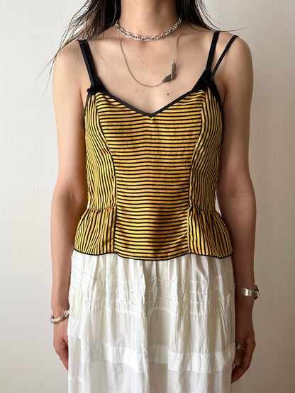 80s silk camisole made in France