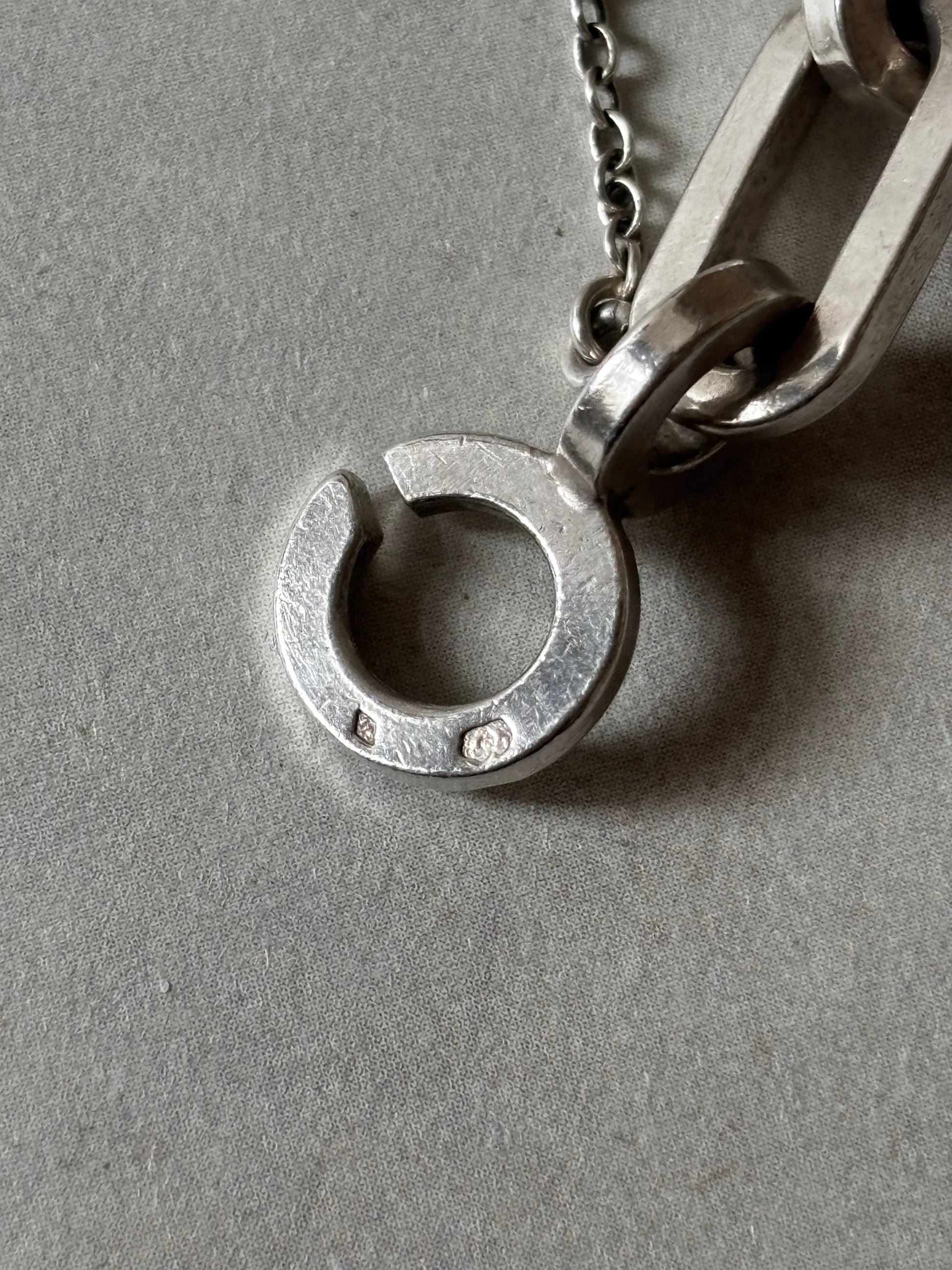 Gaëtan de Percin silver bracelet 60s vintage France Hermes crab 800 stamp sterling jewellery エルメス ジュエリー ヴィンテージ シルバーブレスレット シルバージュエリー 