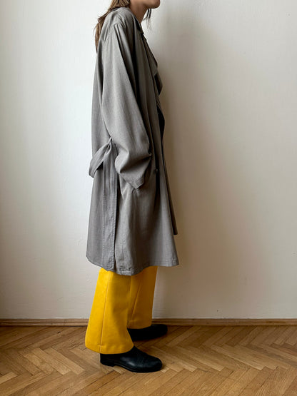 1991' Katharine Hamnett lana rayon trench jacket
