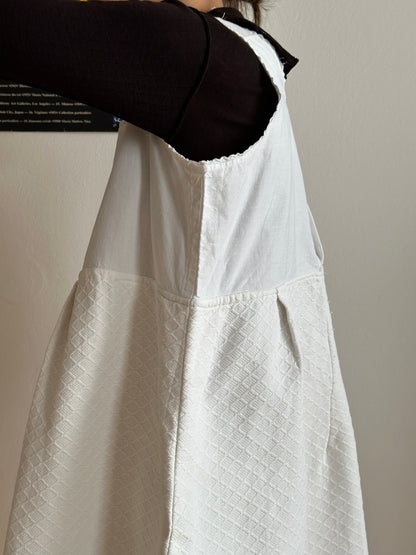 Edwardian cotton piqué matelassé chemise