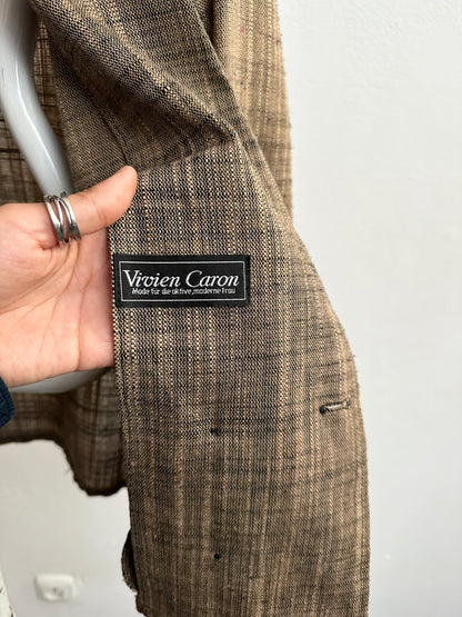 90s linen blend jacket