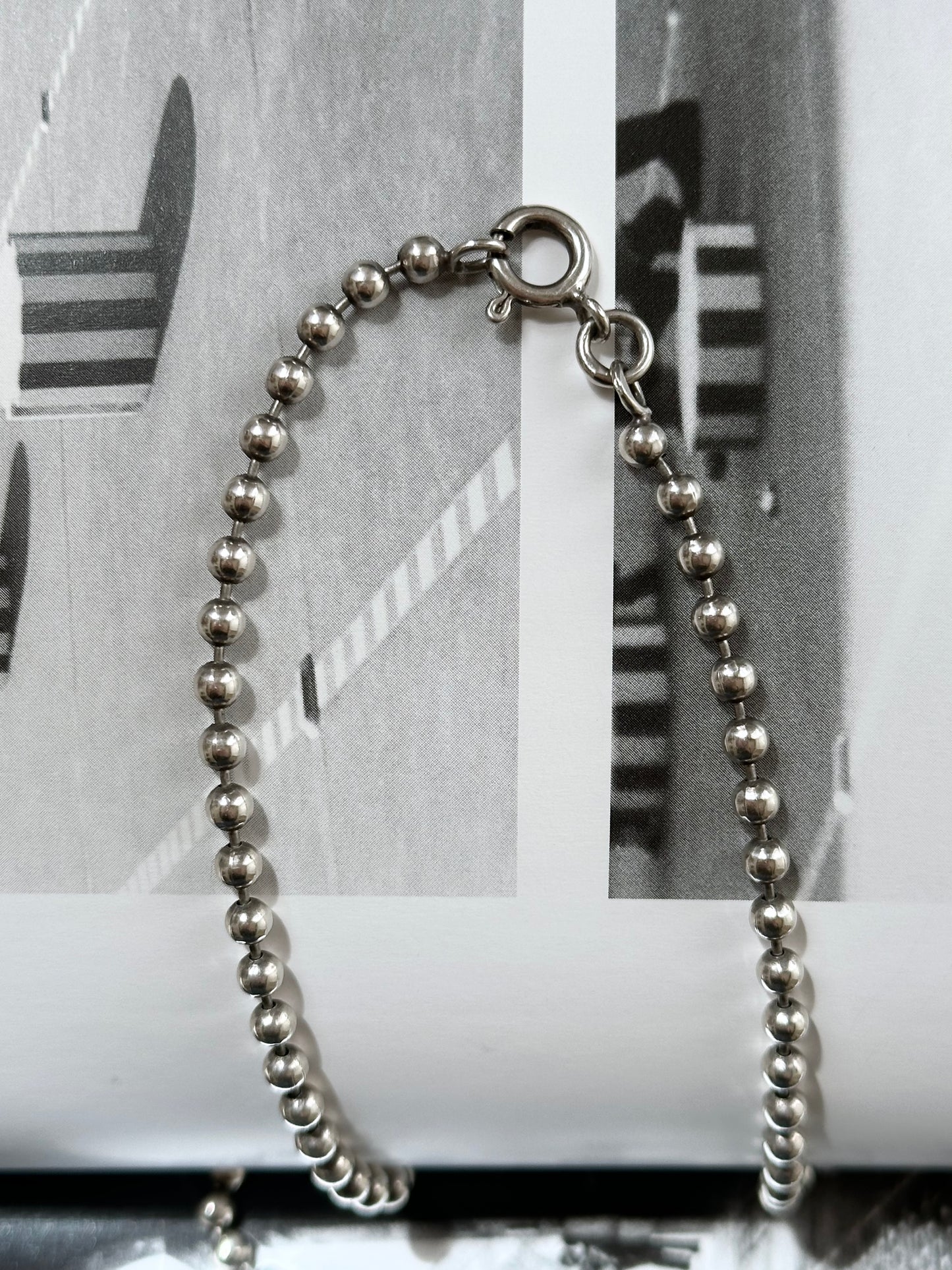 925 ball link necklace