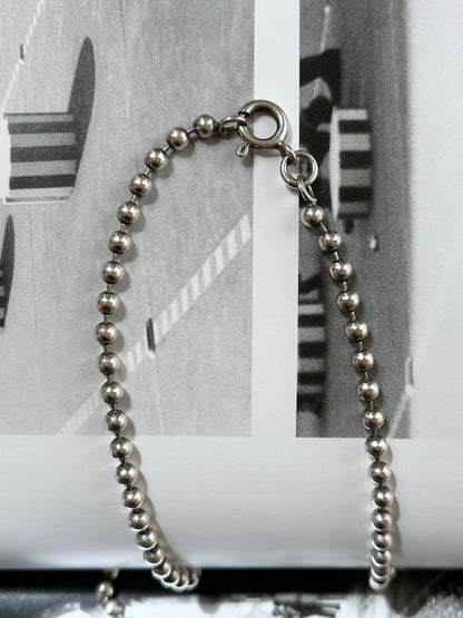925 ball link necklace