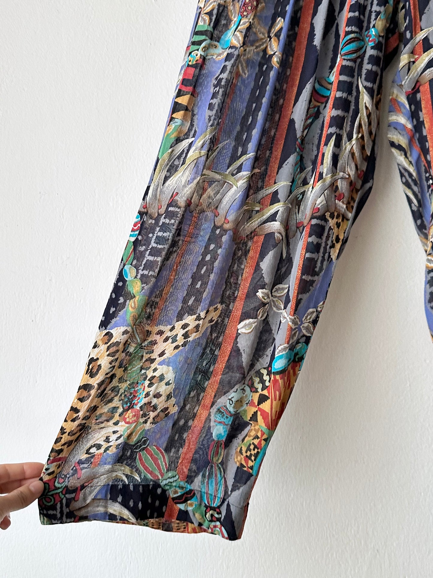 KENZO jungle rayon pants