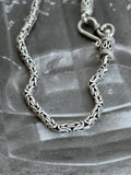 Byzantine chain bracelet S hook hooked vintage silver 800 German ビザンチン チェーン ブレスレット ヴィンテージ アクセサリー シルバージュエリー