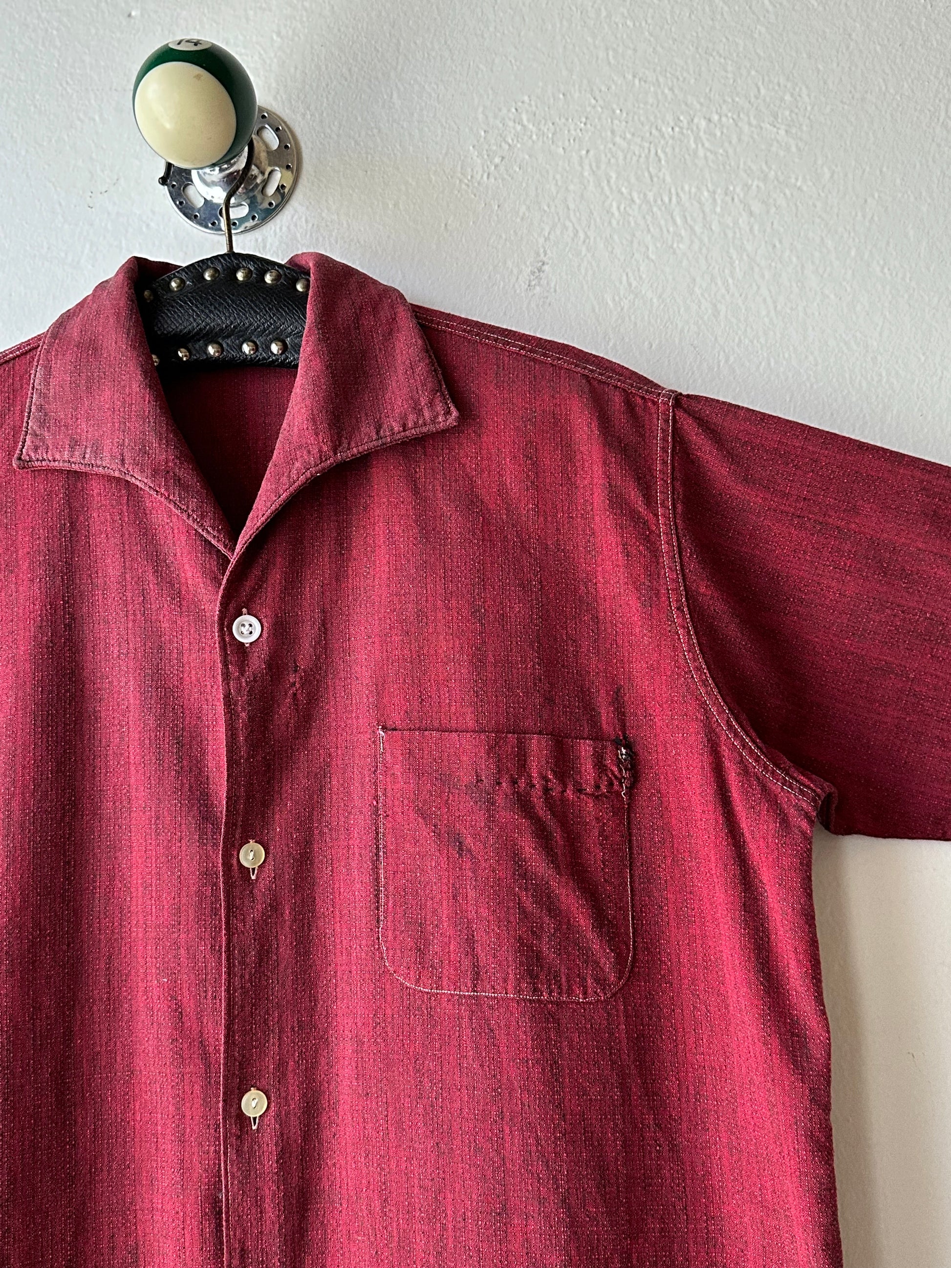 1960s Leisure shirt French 60年代 レジャーシャツ フレンチ フランス買 Toto Praha Vintage clothing shop Antique shop 古着屋 プラハ Showroom appointment Prague ユーロ古着 ヨーロッパ古着 古着卸 ヴィンテージ