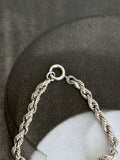 800 silver rope chain necklace