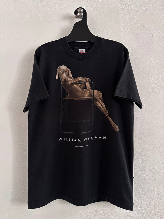 90's William Wegman T-shirt Tee Vintage Tシャツ 90年代 犬 Dog Made in USA Toto Praha Vintage clothing store Antique shop Prague 古着屋 アンティークショップ プラハ ユーロ古着  ヨーロッパ古着 古着卸
