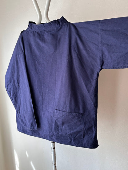 Vintage smock ヴィンテージ スモック Navy ユーロ古着 ヨーロッパ古着 プラハ 古着屋 Praha Prague Vintage store