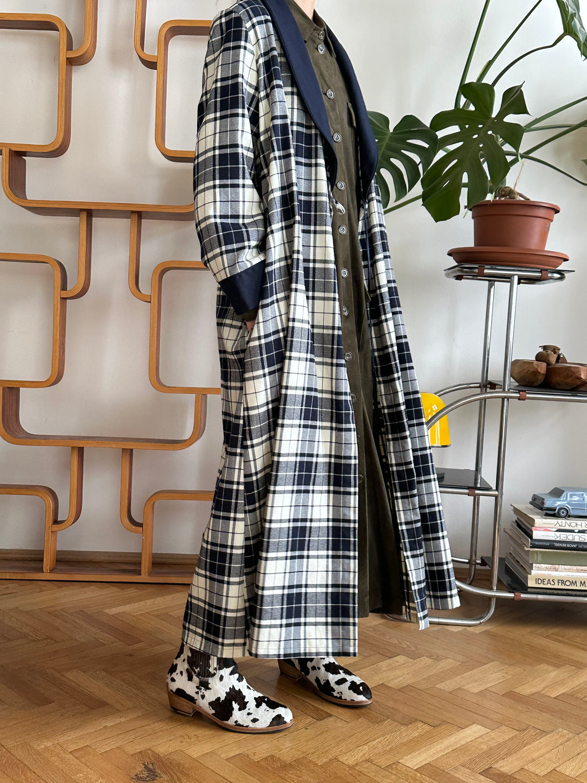 St Michael plaid gown made in UK