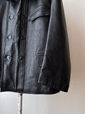 Vintage French double breasted Leather Jacket