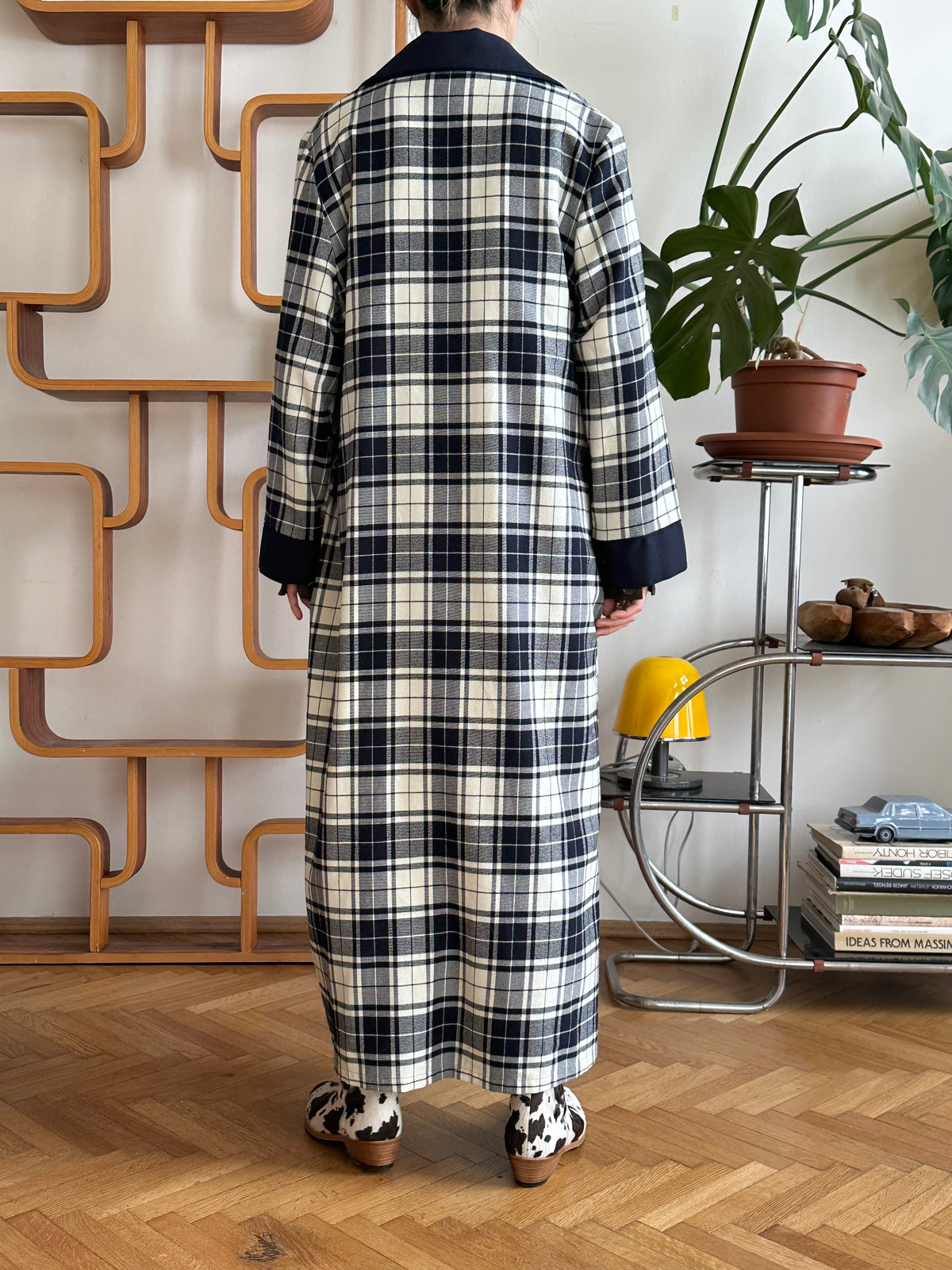 St Michael plaid gown made in UK