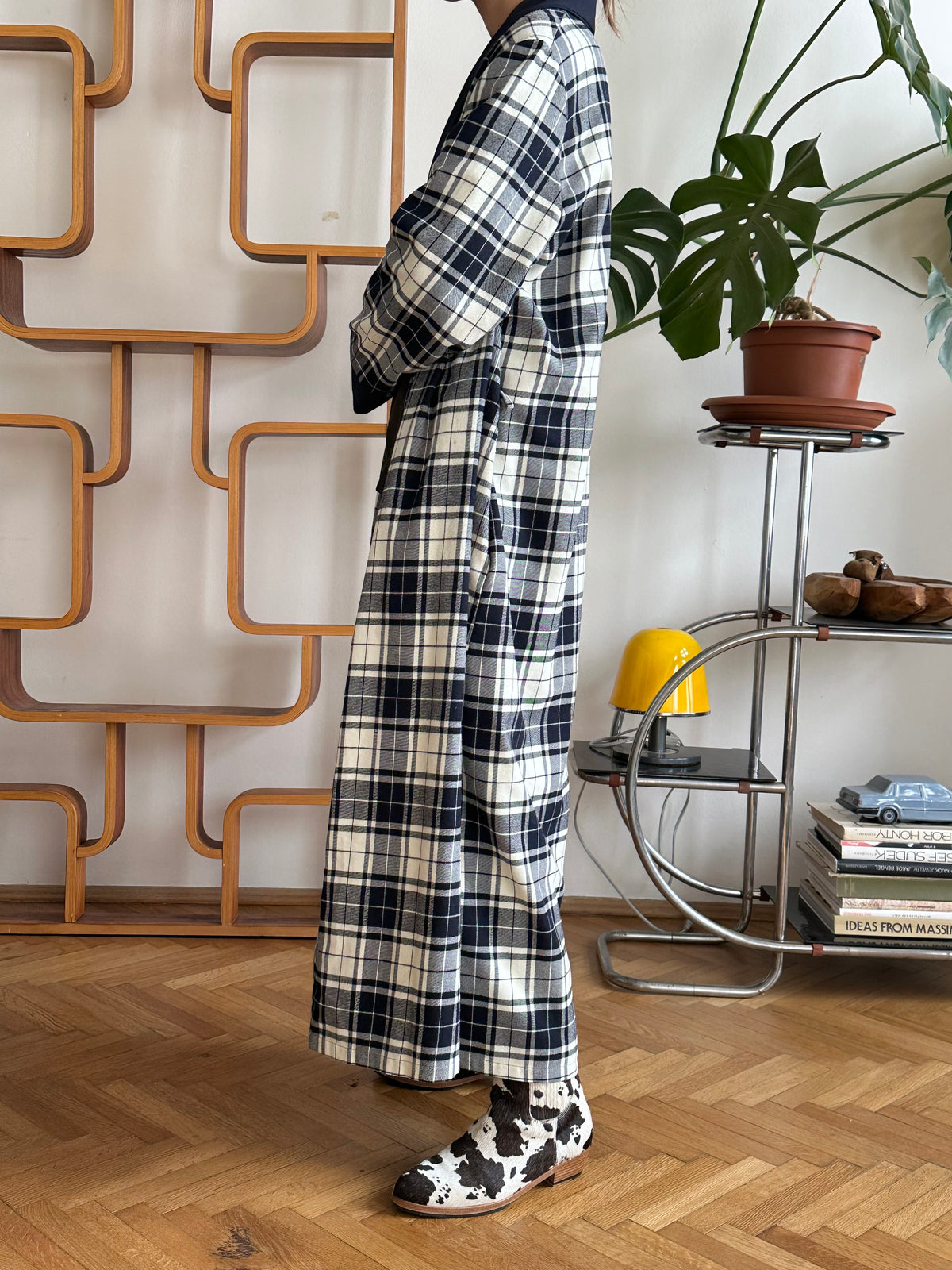 St Michael plaid gown made in UK