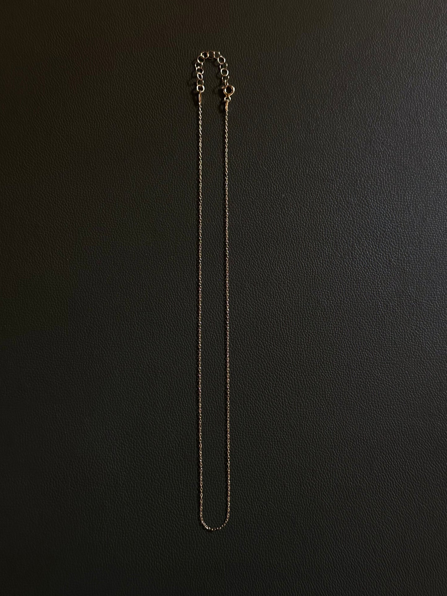 Italy 925 tiny chain necklace - gold micro