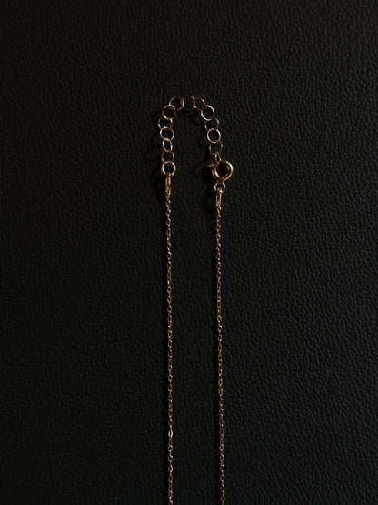 Italy 925 tiny chain necklace - gold micro