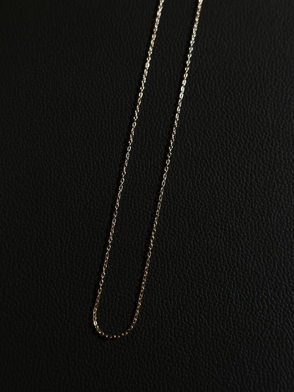 Italy 925 tiny chain necklace - gold micro