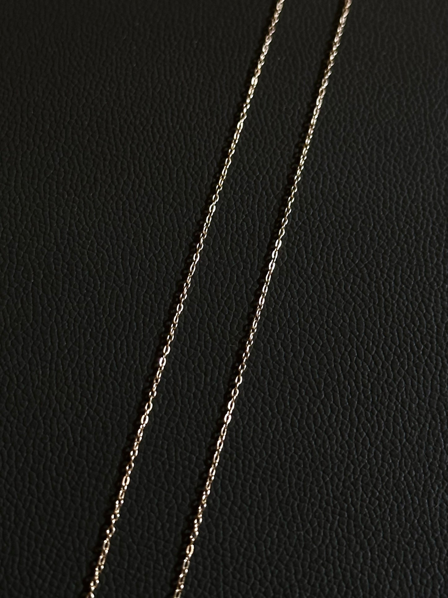 Italy 925 tiny chain necklace - gold micro