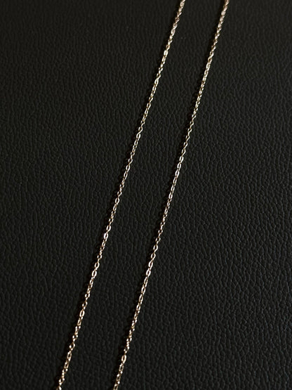 Italy 925 tiny chain necklace - gold micro