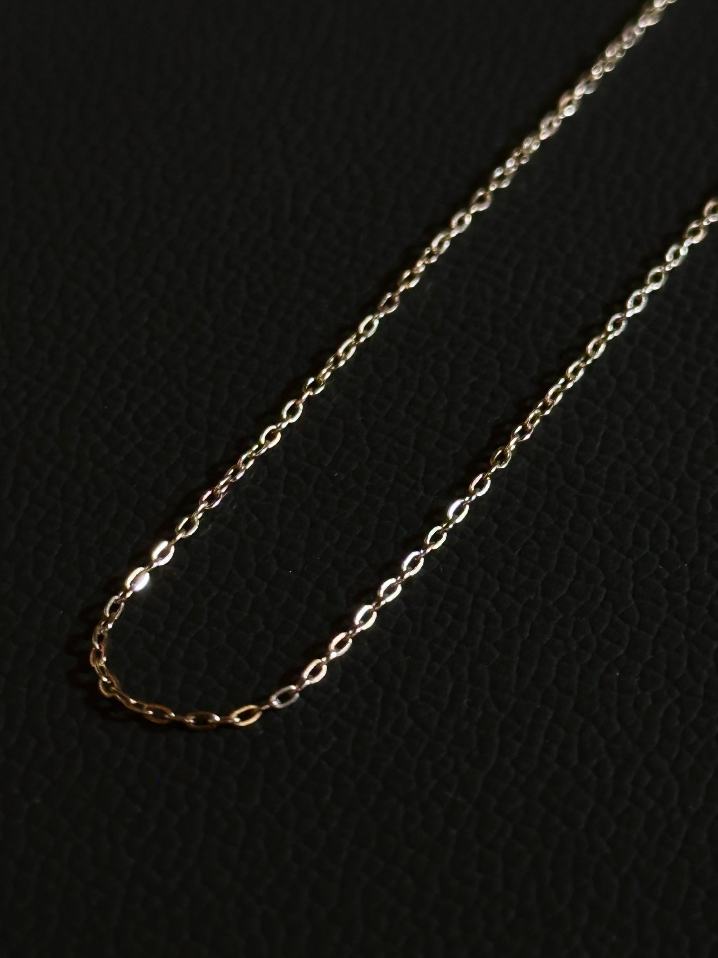 Italy 925 tiny chain necklace - gold micro
