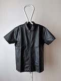 PU leather zipup shirt