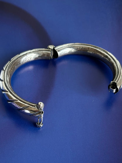 Italian antique silver bangle