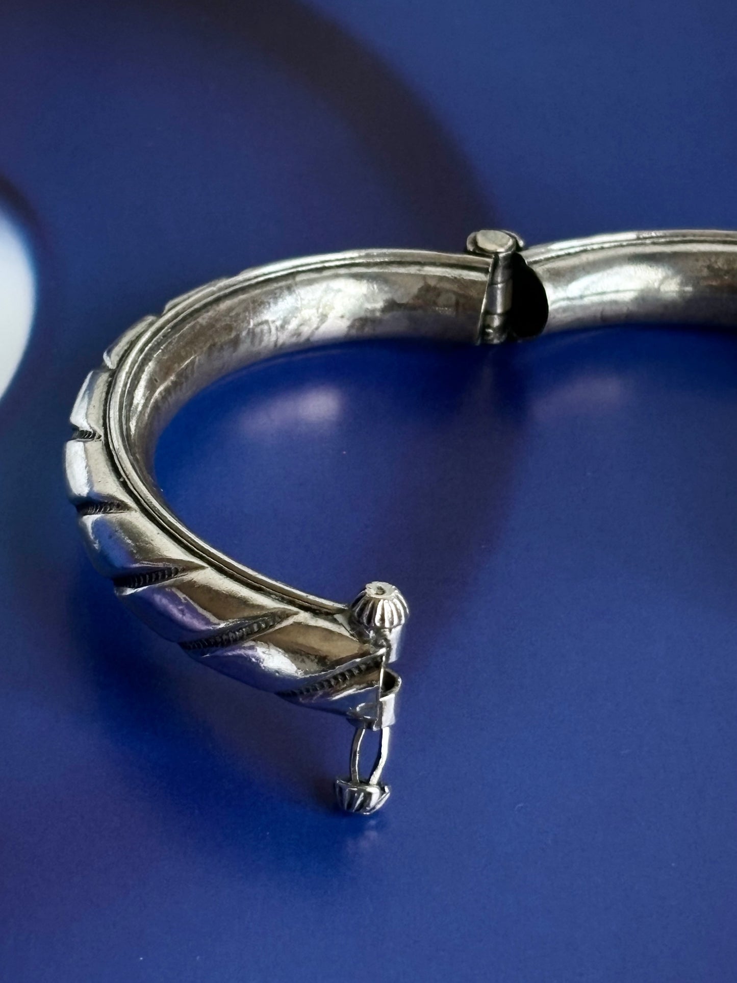 Italian antique silver bangle