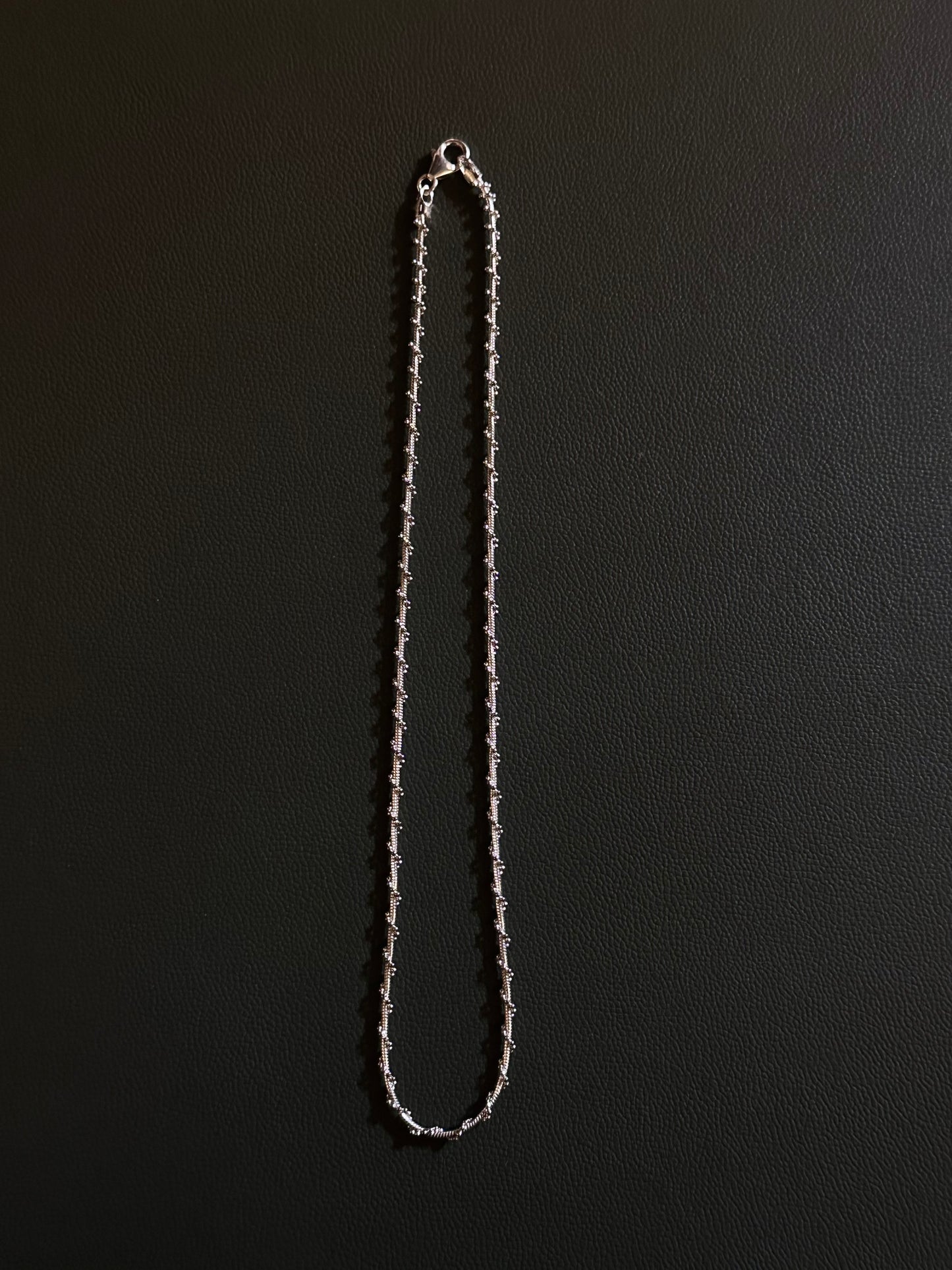 Italy 925 tiny chain necklace - bold twist