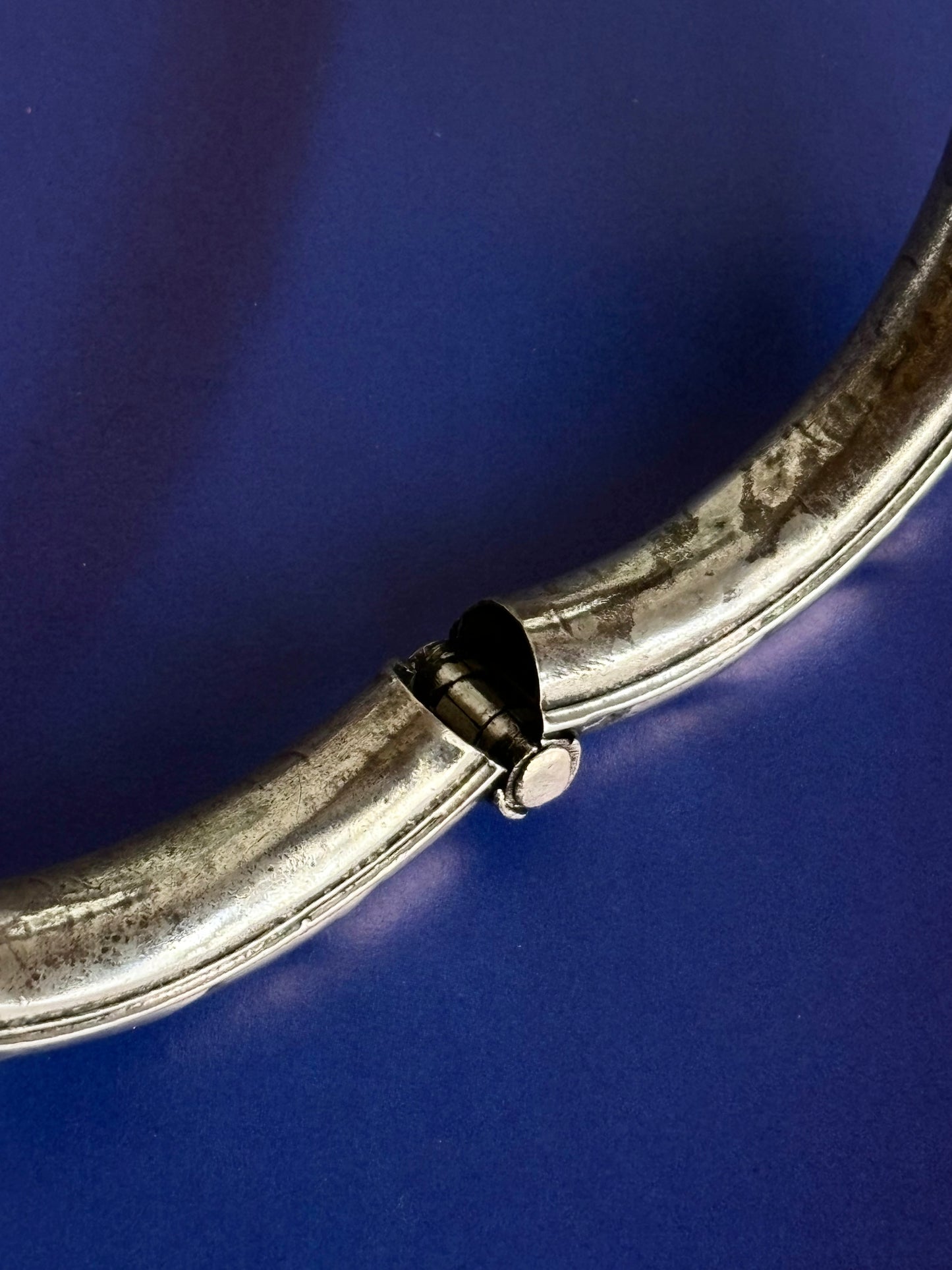 Italian antique silver bangle